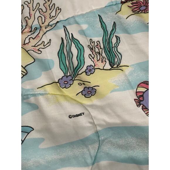 Vintage Disney Little Mermaid Comforter Ariel Twin 90x64 Bedding - Picture 6 of 7
